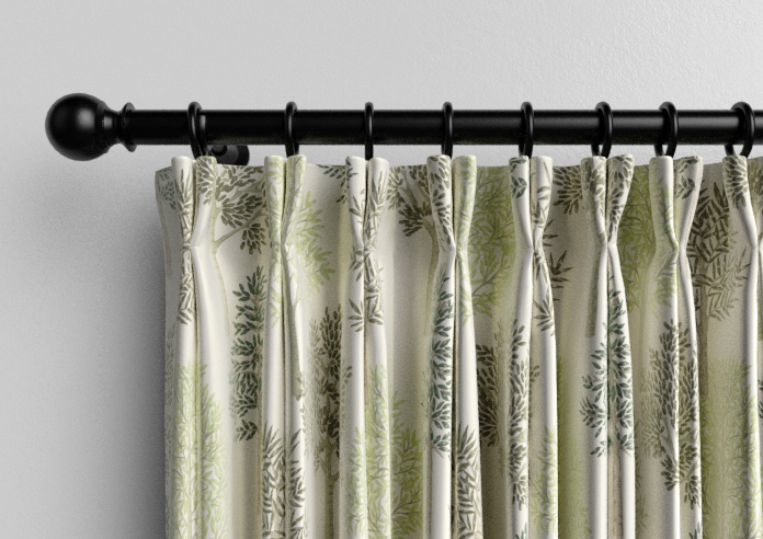 Coppice Faux Silk, Olive - Made to Measure Curtain - Image 10